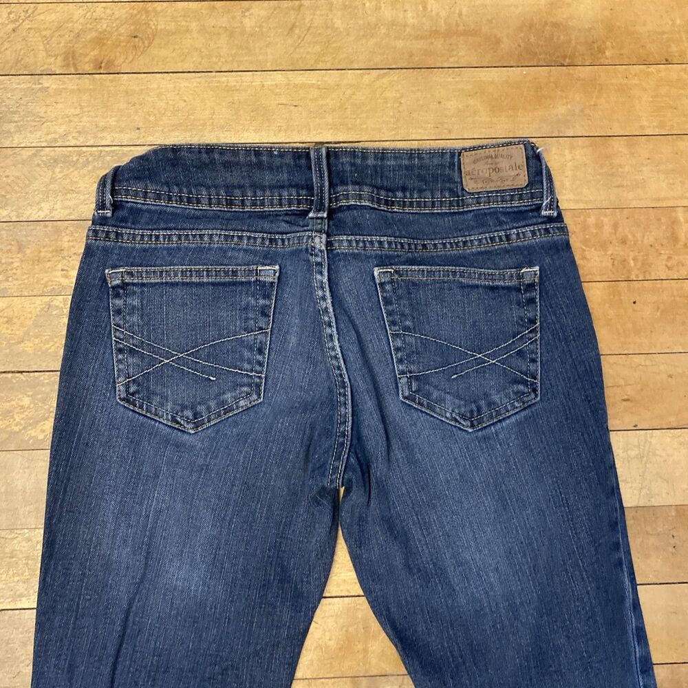 Aeropostale Hailey Jeans Women’s Size 0 Short Flare Curvy Stretch Medium Wash - Picture 9 of 11